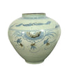 Legend of Asia Home Decor Blue & White Weed Flower Porcelain Jar