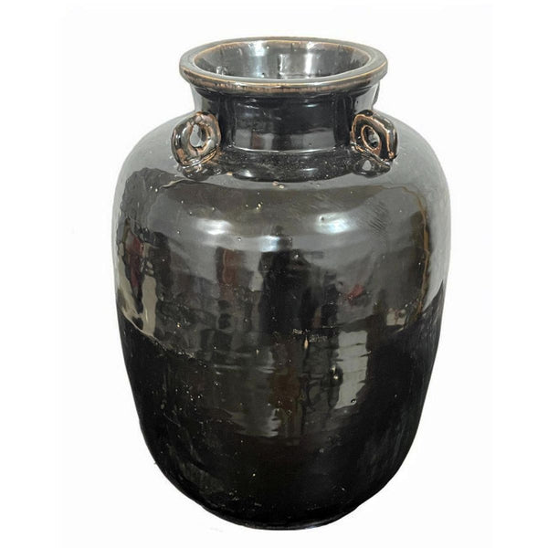Legend of Asia Home Decor Elbony Porcelain Four Loop Jar