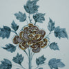 Legend of Asia Home Decor Hand Painted Blue & White Brown Porcelain Tile Peony Blossom - Framed /12F02A