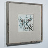 Legend of Asia Home Decor Hand Painted Blue & White Brown Porcelain Tile Sparrows on Branches - Framed /12F02