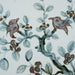 Legend of Asia Home Decor Hand Painted Blue & White Brown Porcelain Tile Sparrows on Branches - Framed /12F02