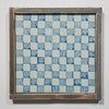Legend of Asia Home Decor Hand Painted Blue & White Porcelain Tile Chess Board - Framed /12F02A