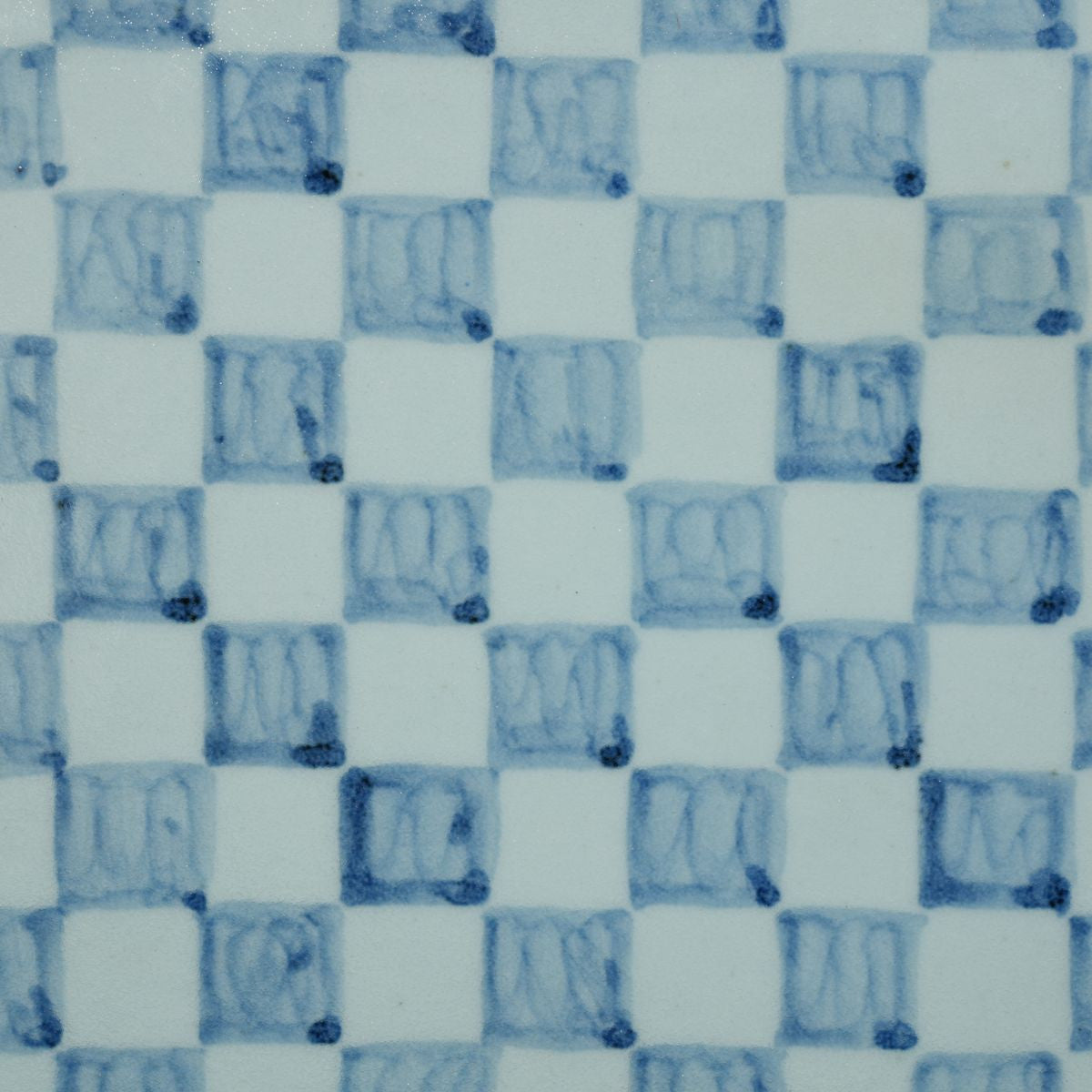 Legend of Asia Home Decor Hand Painted Blue & White Porcelain Tile Chess Board - Framed /12F02A