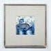 Legend of Asia Home Decor Hand Painted Blue & White Porcelain Tile Kirin Motif - Framed /12F02