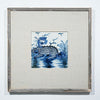 Legend of Asia Home Decor Hand Painted Blue & White Porcelain Tile Kirin Motif - Framed /12F02