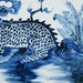 Legend of Asia Home Decor Hand Painted Blue & White Porcelain Tile Kirin Motif - Framed /12F02