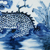 Legend of Asia Home Decor Hand Painted Blue & White Porcelain Tile Kirin Motif - Framed /12F02