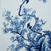 Legend of Asia Home Decor Hand Painted Blue & White Porcelain Tile Magpie Plum Blossom - Framed /24F02