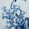 Legend of Asia Home Decor Hand Painted Blue & White Porcelain Tile Magpie Plum Blossom - Framed /24F02