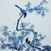 Legend of Asia Home Decor Hand Painted Blue & White Porcelain Tile Magpie Plum Blossom - Framed /24F02