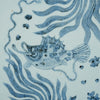 Legend of Asia Home Decor Hand Painted Blue & White Porcelain Tile Puffer Fish - Framed /12F01