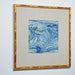 Legend of Asia Home Decor Handmade Porcelain Tile Reaction Glaze Mistic Ocean - Framed /12F03