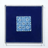 Legend of Asia Home Decor Handpainted Antique Reproduction Porcelain Tile Blue & White Lucky Knots - Acrylic Shadow Box /S06