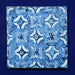 Legend of Asia Home Decor Handpainted Antique Reproduction Porcelain Tile Blue & White Lucky Knots - Acrylic Shadow Box /S06