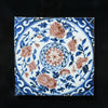 Legend of Asia Home Decor Handpainted Antique Reproduction Porcelain Tile Flowers Blossoms - Acrylic Shadow Box /S01