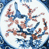 Legend of Asia Home Decor Handpainted Antique Reproduction Porcelain Tile Maggapie Cherry Blowssom - Acrylic Shadow Box /S06