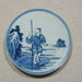 Legend of Asia Home Decor Handpainted Blue & White Porcelain Coaster Boatman - Acrylic Shadow Box /S59