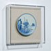Legend of Asia Home Decor Handpainted Blue & White Porcelain Coaster Boatman - Acrylic Shadow Box /S59