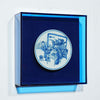 Legend of Asia Home Decor Handpainted Blue & White Porcelain Coaster Chess Game - Acrylic Shadow Box /S55