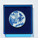 Legend of Asia Home Decor Handpainted Blue & White Porcelain Coaster Enemy At Gate - Acrylic Shadow Box /S55
