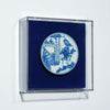 Legend of Asia Home Decor Handpainted Blue & White Porcelain Coaster Enemy At Gate - Acrylic Shadow Box /S56