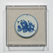 Legend of Asia Home Decor Handpainted Blue & White Porcelain Coaster Fairy Birthday Celebration - Acrylic Shadow Box /S59