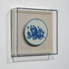 Legend of Asia Home Decor Handpainted Blue & White Porcelain Coaster Fairy Birthday Celebration - Acrylic Shadow Box /S59