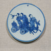 Legend of Asia Home Decor Handpainted Blue & White Porcelain Coaster Fairy Birthday Celebration - Acrylic Shadow Box /S59