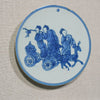 Legend of Asia Home Decor Handpainted Blue & White Porcelain Coaster Fairy Birthday Celebration - Acrylic Shadow Box /S59