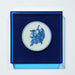 Legend of Asia Home Decor Handpainted Blue & White Porcelain Coaster God of Longevity - Acrylic Shadow Box /S55