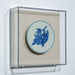Legend of Asia Home Decor Handpainted Blue & White Porcelain Coaster God of Longevity - Acrylic Shadow Box /S59