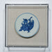 Legend of Asia Home Decor Handpainted Blue & White Porcelain Coaster God of Longevity - Acrylic Shadow Box /S59