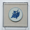 Legend of Asia Home Decor Handpainted Blue & White Porcelain Coaster God of Longevity - Acrylic Shadow Box /S59
