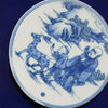Legend of Asia Home Decor Handpainted Blue & White Porcelain Coaster God of Prosperity - Acrylic Shadow Box /S55D