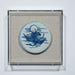 Legend of Asia Home Decor Handpainted Blue & White Porcelain Coaster Immortal Riding Crane - Acrylic Shadow Box /S59