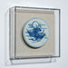 Legend of Asia Home Decor Handpainted Blue & White Porcelain Coaster Immortal Riding Crane - Acrylic Shadow Box /S59