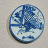 Legend of Asia Home Decor Handpainted Blue & White Porcelain Coaster Knight Han - Acrylic Shadow Box /S59