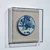 Legend of Asia Home Decor Handpainted Blue & White Porcelain Coaster Knight Han - Acrylic Shadow Box /S59
