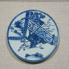 Legend of Asia Home Decor Handpainted Blue & White Porcelain Coaster Knight Han - Acrylic Shadow Box /S59