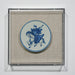 Legend of Asia Home Decor Handpainted Blue & White Porcelain Coaster Knight Riding Horse - Acrylic Shadow Box /S59