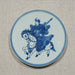 Legend of Asia Home Decor Handpainted Blue & White Porcelain Coaster Knight Riding Horse - Acrylic Shadow Box /S59