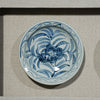 Legend of Asia Home Decor Handpainted Blue & White Porcelain Flower Plates Set of 3 - Wooden Shadow Box /S10