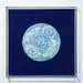 Legend of Asia Home Decor Handpainted Blue & White Porcelain Tile Silla Flower Round - Acrylic Shadow Box /S06