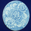 Legend of Asia Home Decor Handpainted Blue & White Porcelain Tile Silla Flower Round - Acrylic Shadow Box /S06