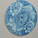 Legend of Asia Home Decor Handpainted Blue & White Porcelain Tile Silla Flower Round - Acrylic Shadow Box /S09