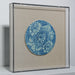Legend of Asia Home Decor Handpainted Blue & White Porcelain Tile Silla Flower Round - Acrylic Shadow Box /S09
