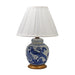 Legend of Asia Lighting Lamp Blue And White Ancestor Mini Jar Flower Bird With Gold Base