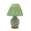 Legend of Asia Lighting Lamp Moss Green Ancestor Porcelain Mini Jar Flower Bird With Gold Base