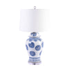 Legend of Asia Lighting Legend of Asia B&W Multi Flower Lamp