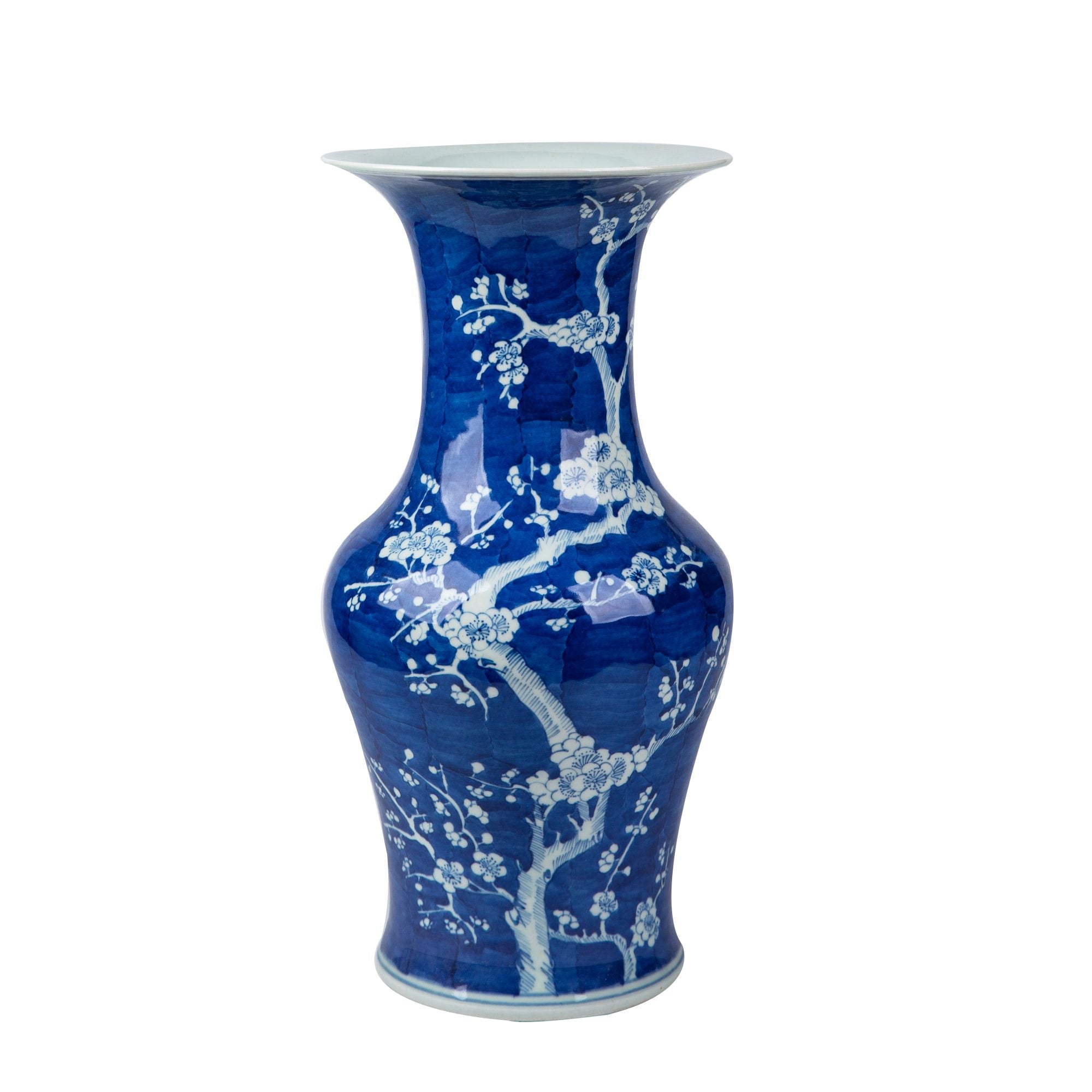 Legend of Asia Home Legend of Asia B&W Plum Blossom Wide Top Vase